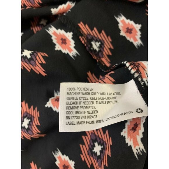 Xhiliration NWT Womens M Dress Tie Back Shoulder Cut Outs Ikat Print Boho - Picture 9 of 9